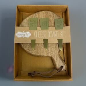 Mud Pie Bistro Boxed Cheese Paddle Cheese Board Set